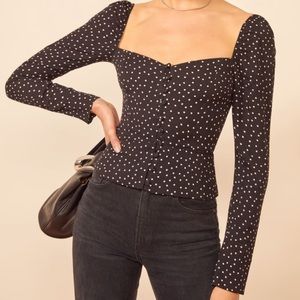 Reformation Rosaly Top